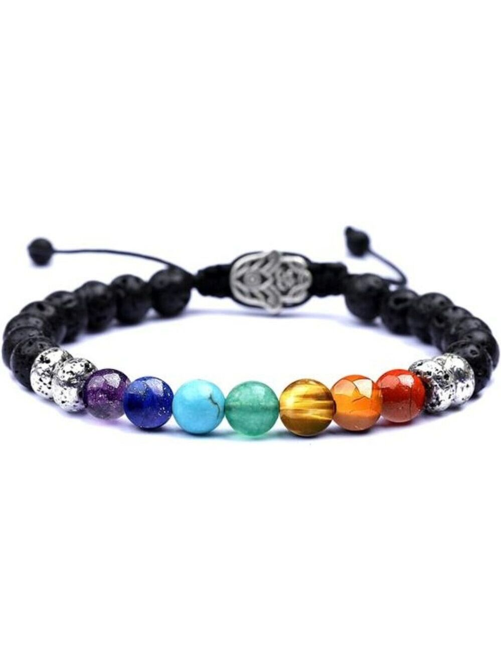 7 chakra healing crystal bracelet anxiety relief beads meditation yoga jewelry g
